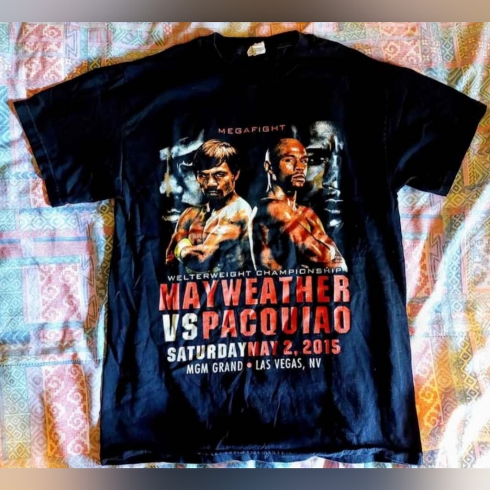 Black Mayweather vs Pacquiao Graphic T-Shirt